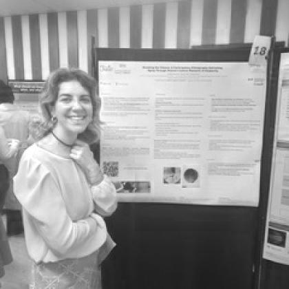 Martina Padovani presenting the poster